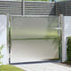 Vidaxl tuinpoort met slot zilver 100 x 75 cm roestvrij staal