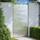 Vidaxl tuinpoort met slot zilver 96 x 200 cm roestvrij staal