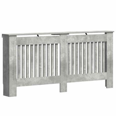 Vidaxl radiatorafdekking beton grijs 172 x 19 x 81,5 cm bewerkt hout