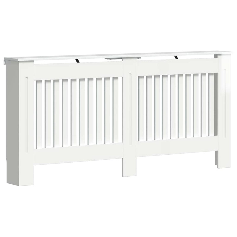 Load image into Gallery viewer, Vidaxl radiatorafdekking hoogglans wit 172 x 19 x 81,5 cm bewerkt hout
