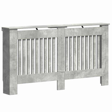 Vidaxl radiatorafdekking beton grijs 152 x 19 x 81,5 cm bewerkt hout