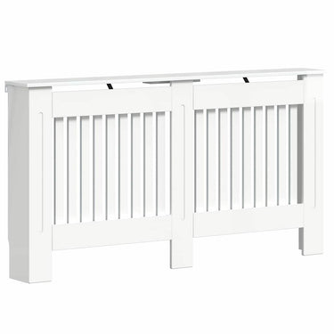 Vidaxl radiatorafdekking hoogglans wit 152 x 19 x 81,5 cm bewerkt hout
