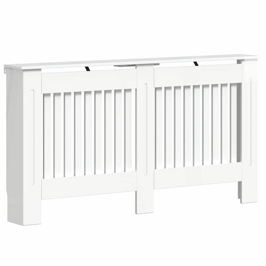 Vidaxl radiatorafdekking hoogglans wit 152 x 19 x 81,5 cm bewerkt hout