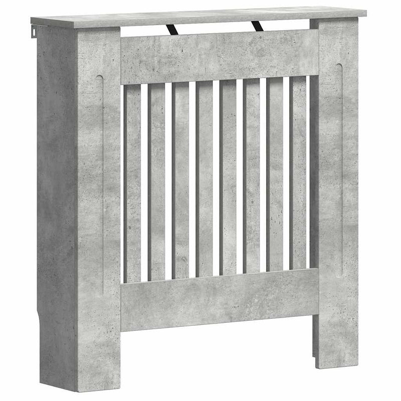 Load image into Gallery viewer, Vidaxl radiatorafdekking beton grijs 78 x 19 x 81,5 cm bewerkt hout
