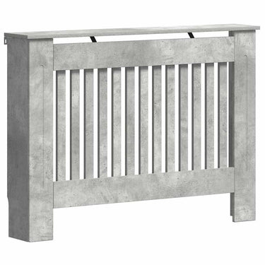 Vidaxl radiatorafdekking beton grijs 112 x 19 x 81,5 cm bewerkt hout