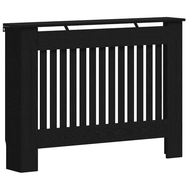 Vidaxl radiatorafdekking zwart eiken 112 x 19 x 81,5 cm bewerkt hout