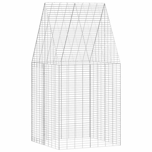 Vidaxl konijnenkooi zilver 400 x 100 x 210 cm gegalvaniseerd staal