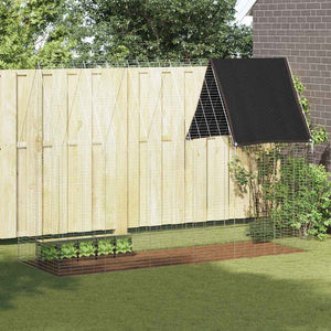 Vidaxl konijnenkooi zilver 300 x 100 x 210 cm gegalvaniseerd staal