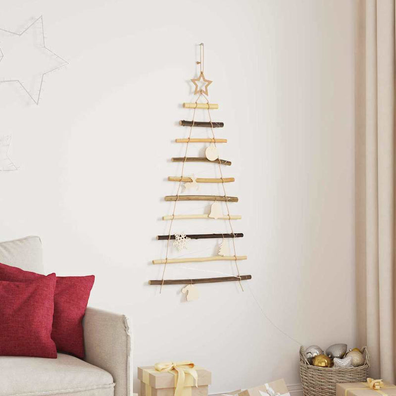 Load image into Gallery viewer, Vidaxl kerstboom met 30 led naturel 90 cm massief essenhout
