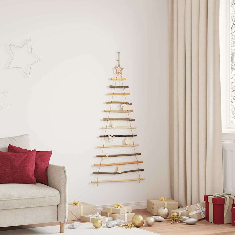 Load image into Gallery viewer, Vidaxl kerstboom met 50 led naturel 120 cm massief essenhout
