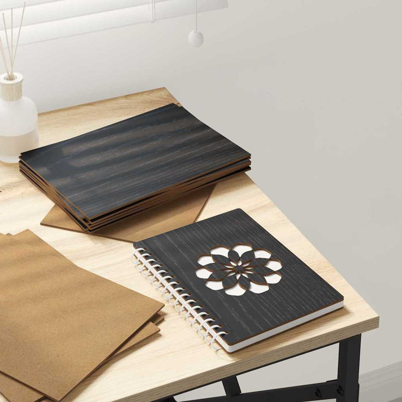 Load image into Gallery viewer, Vidaxl decorpanelen 50 pcs zwart eiken 15 x 21 x 0.27 cm bewerkt hout
