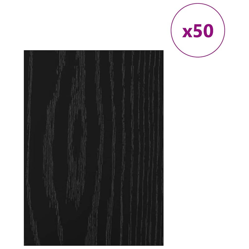 Load image into Gallery viewer, Vidaxl decorpanelen 50 pcs zwart eiken 15 x 21 x 0.27 cm bewerkt hout
