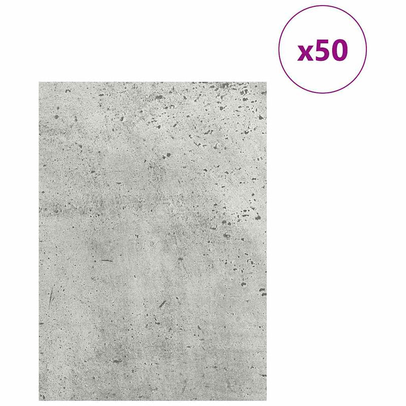 Load image into Gallery viewer, Vidaxl decorpanelen 50 pcs beton grijs 15 x 21 x 0.27 cm bewerkt hout
