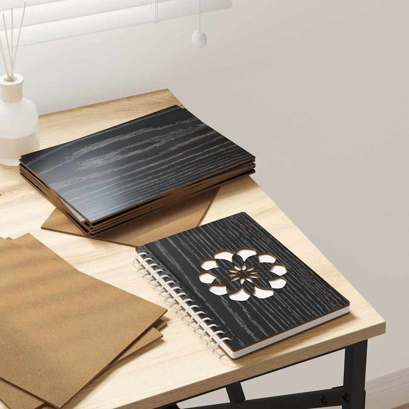 Load image into Gallery viewer, Vidaxl decorpanelen 50 pcs zwart eiken 21 x 30 x 0,27 cm bewerkt hout
