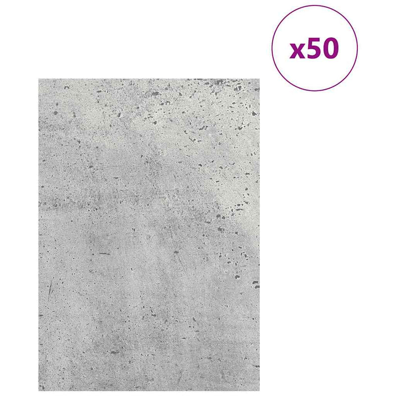 Load image into Gallery viewer, Vidaxl decorpanelen 50 pcs beton grijs 21 x 30 x 0,27 cm bewerkt hout

