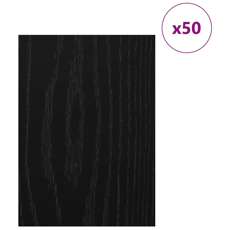 Load image into Gallery viewer, Vidaxl decorpanelen 50 pcs zwart eiken 30 x 42 x 0.27 cm bewerkt hout
