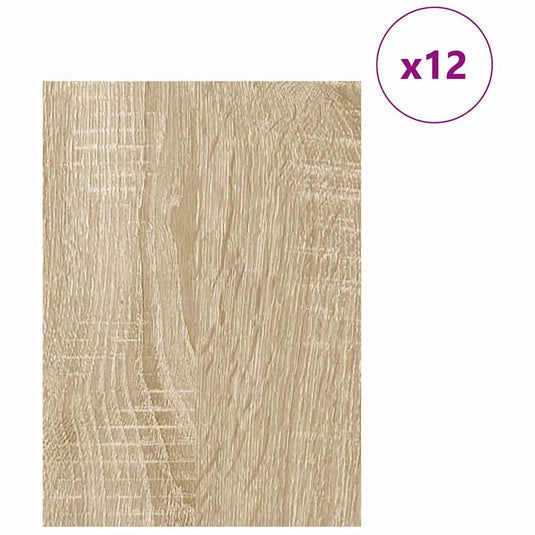 Vidaxl decorpanelen 12 pcs sonoma eiken 30 x 42 x 0.27 cm bewerkt hout