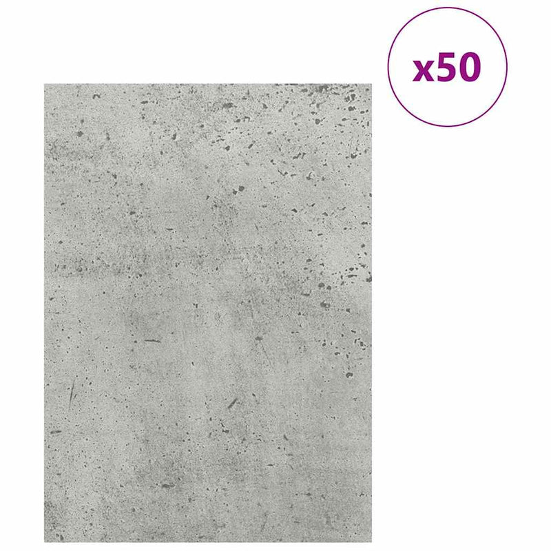 Load image into Gallery viewer, Vidaxl decorpanelen 50 pcs beton grijs 30 x 42 x 0.27 cm bewerkt hout

