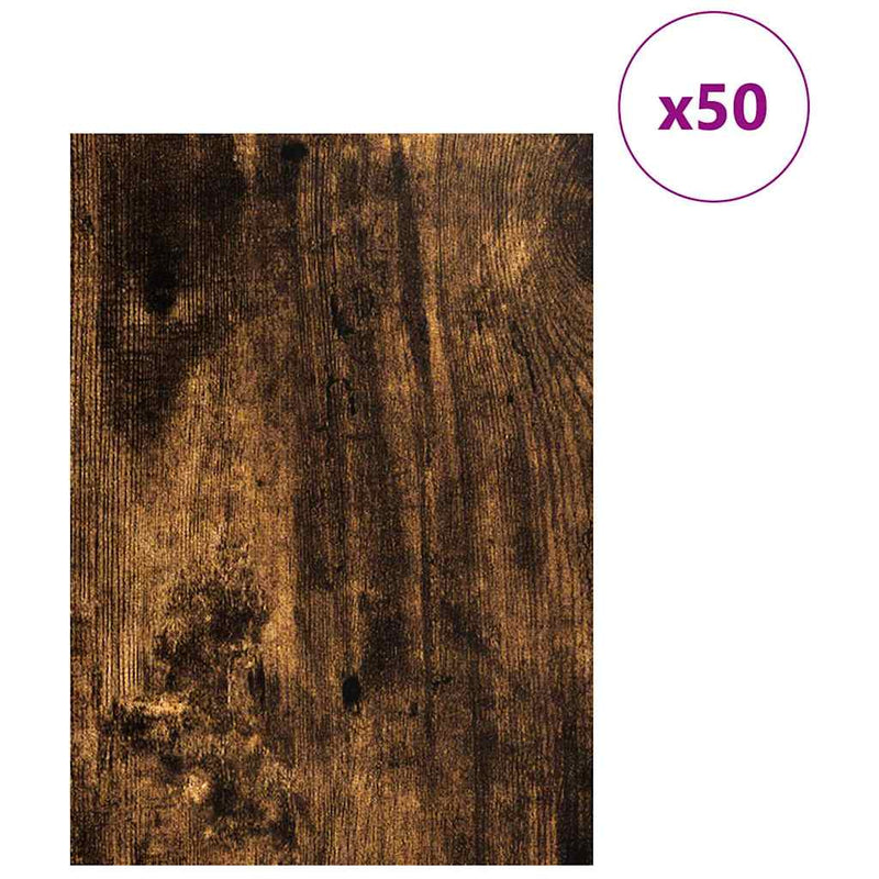 Load image into Gallery viewer, Vidaxl decorpanelen 50 pcs gerookt eiken 30 x 42 x 0.27 cm
