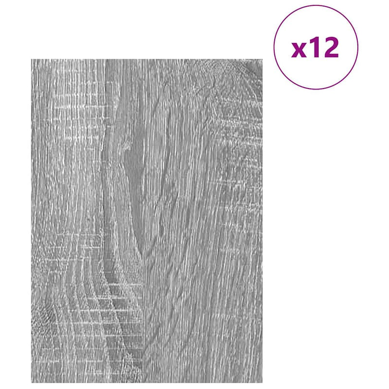 Load image into Gallery viewer, Vidaxl decorpanelen 12 pcs grijs sonoma 30 x 42 x 0.27 cm bewerkt hout
