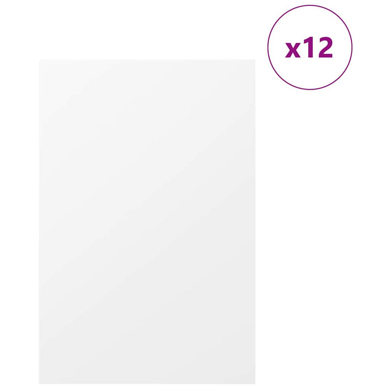 Load image into Gallery viewer, Vidaxl decorpanelen 12 pcs wit 40 x 60 x 0.27 cm bewerkt hout
