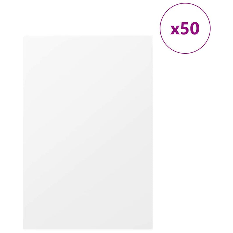 Load image into Gallery viewer, Vidaxl decorpanelen 50 pcs wit 40 x 60 x 0.27 cm bewerkt hout
