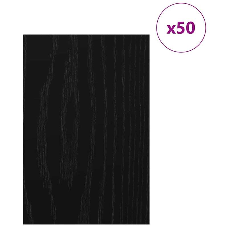 Load image into Gallery viewer, Vidaxl decorpanelen 50 pcs zwart eiken 40 x 60 x 0.27 cm bewerkt hout

