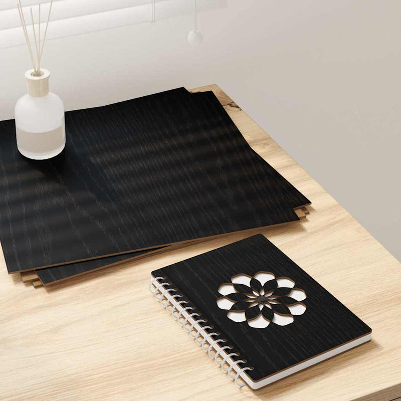 Load image into Gallery viewer, Vidaxl decorpanelen 50 pcs zwart eiken 30 x 30 x 0,27 cm bewerkt hout
