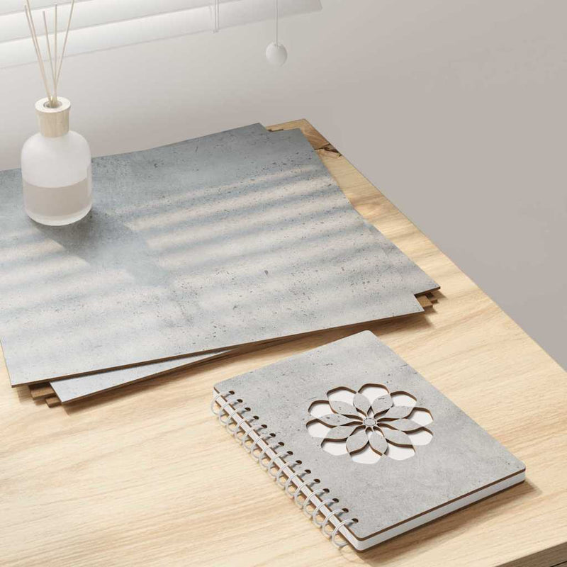 Load image into Gallery viewer, Vidaxl decorpanelen 50 pcs beton grijs 30 x 30 x 0,27 cm bewerkt hout
