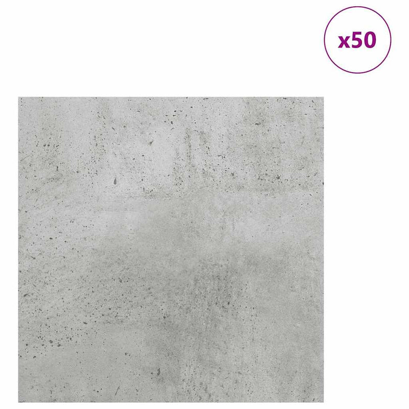Load image into Gallery viewer, Vidaxl decorpanelen 50 pcs beton grijs 30 x 30 x 0,27 cm bewerkt hout
