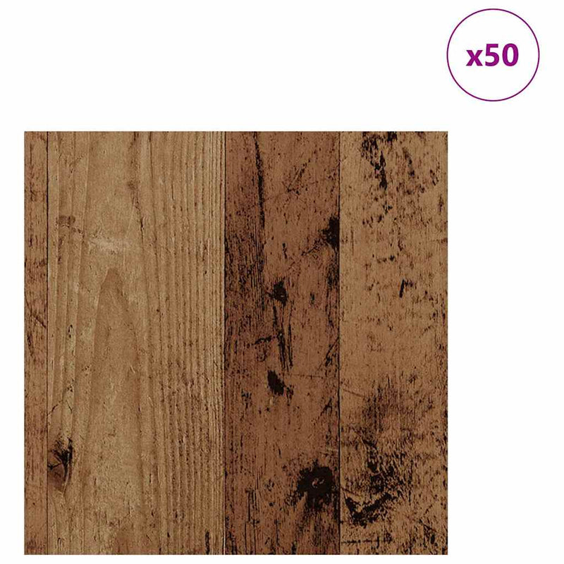 Load image into Gallery viewer, Vidaxl decorpanelen 50 pcs oudhout 30 x 30 x 0,27 cm bewerkt hout
