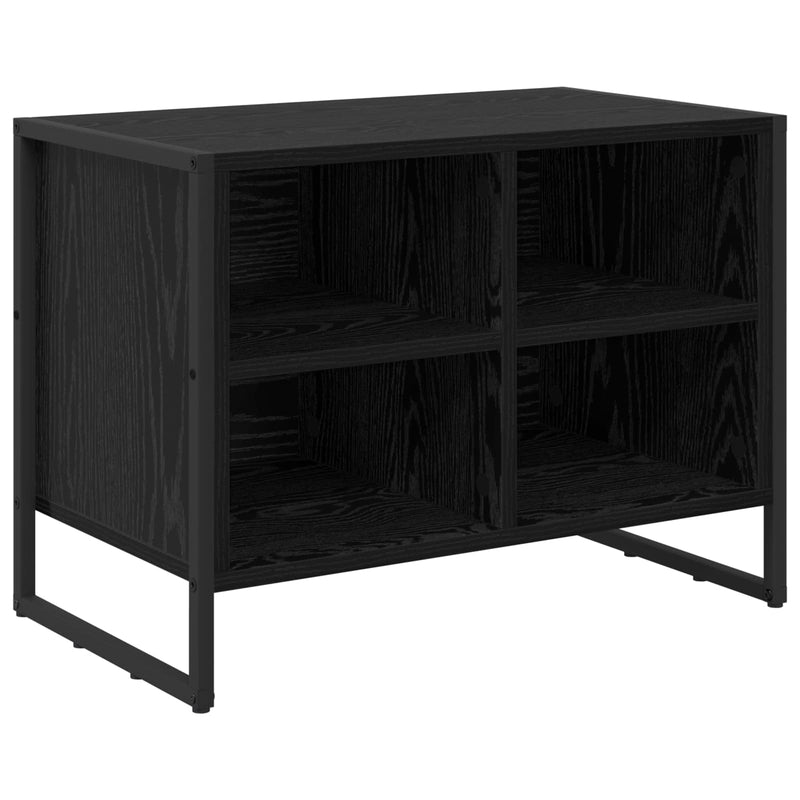 Load image into Gallery viewer, Vidaxl schoenenkast zwart eiken 60 x 35 x 44 cm bewerkt hout
