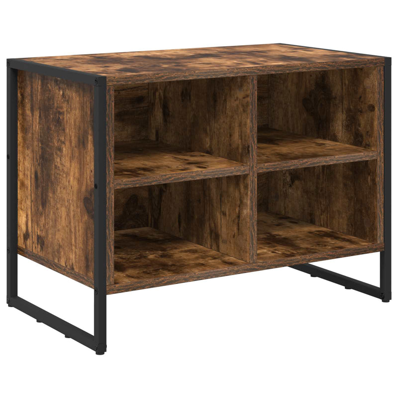 Load image into Gallery viewer, Vidaxl schoenenkast met opslag rook eik 60 x 35 x 44 cm bewerkt hout
