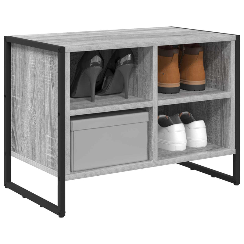 Load image into Gallery viewer, Vidaxl schoenenkast grijs sonoma 60 x 35 x 44 cm bewerkt hout
