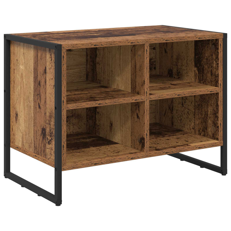 Load image into Gallery viewer, Vidaxl schoenenkast met opslag oud hout 60 x 35 x 44 cm bewerkt hout
