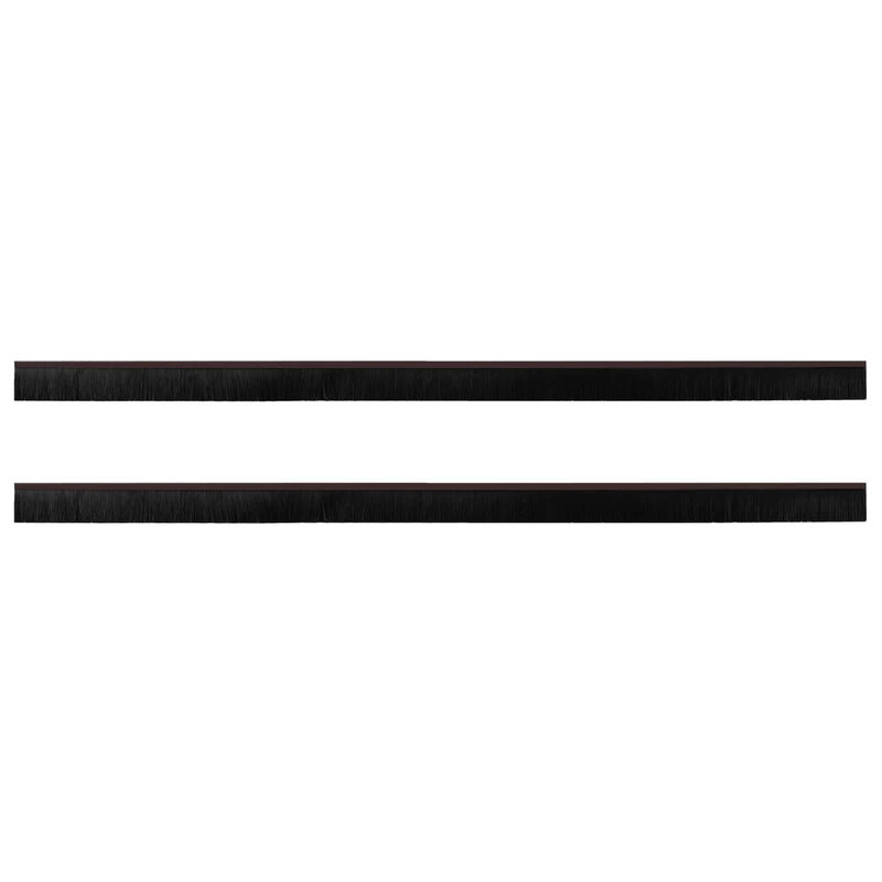 Load image into Gallery viewer, Vidaxl zelfklevende deurborstels 2 st bruin 100 cm aluminium legering
