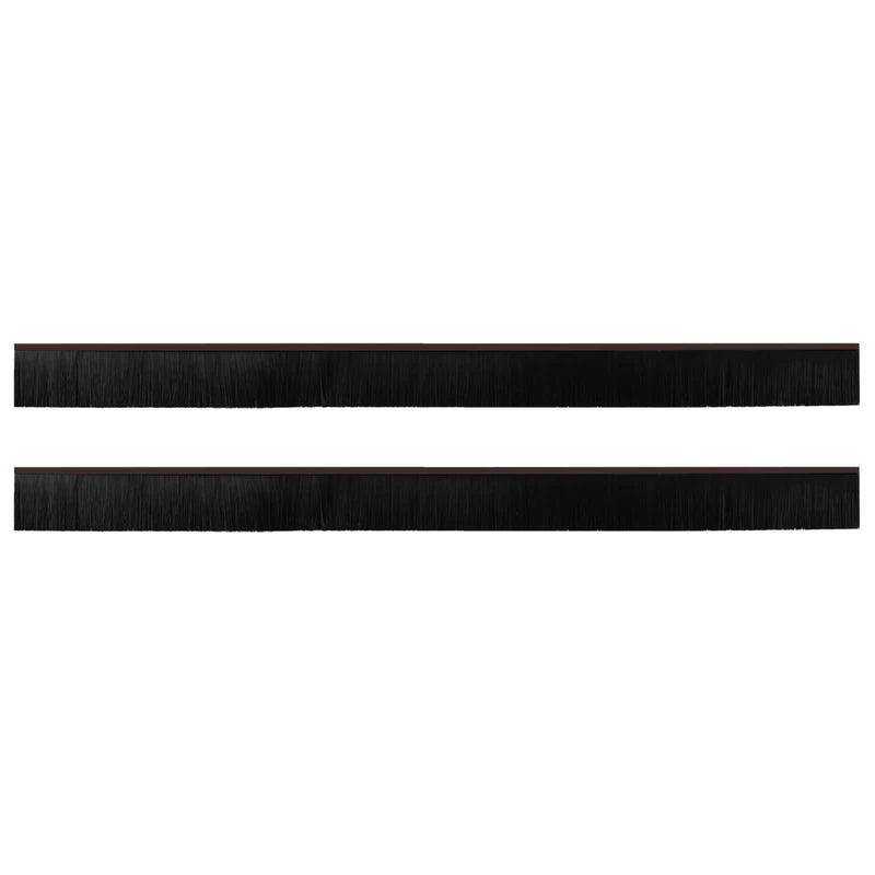 Load image into Gallery viewer, Vidaxl zelfklevende deurborstels 2 st bruin 100 cm aluminium legering
