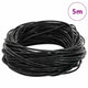 Vidaxl leren koord zwart ø1,5 mm x 5 m leer