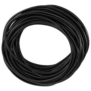 Vidaxl leren koord zwart ø2,5 mm x 10 m leer