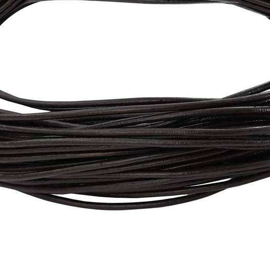 Vidaxl leren koord donkerbruin ø1,5 mm x 10 m leer