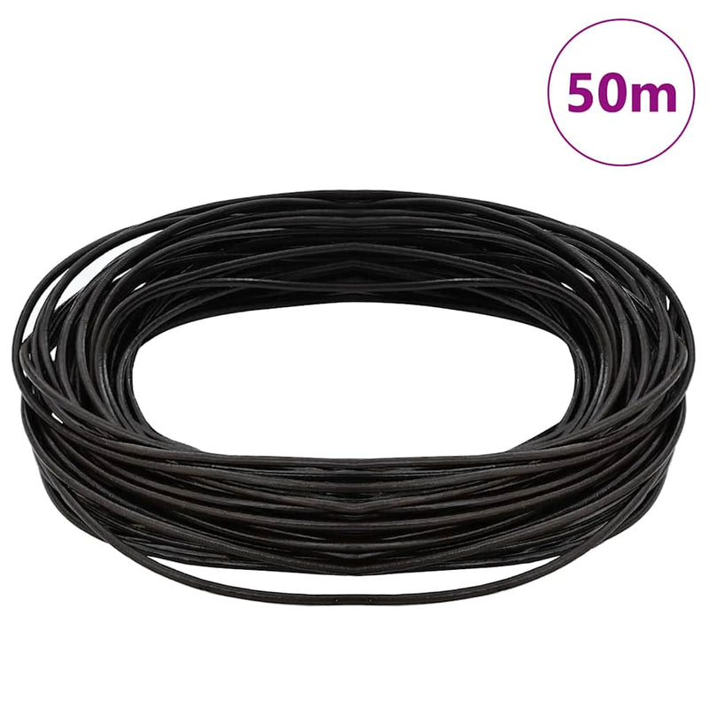 Load image into Gallery viewer, Vidaxl leren koord donkerbruin ø1,5 mm x 50 m leer
