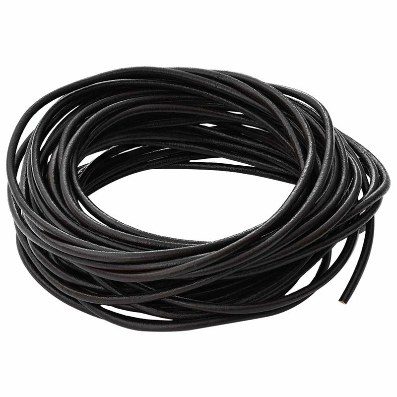 Load image into Gallery viewer, Vidaxl leren koord 1 donkerbruin ø3 mm x 10 m leer
