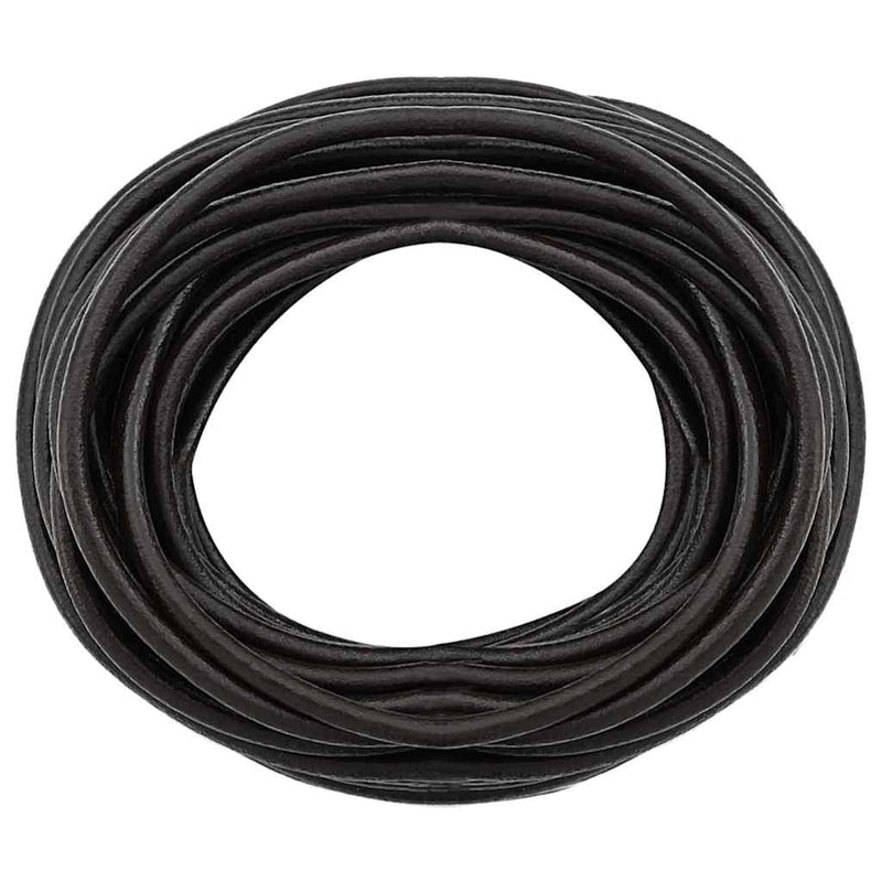 Load image into Gallery viewer, Vidaxl leren koord donkerbruin ø5 mm x 5 m leer
