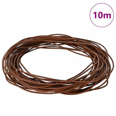 Vidaxl leren koord licht bruin ø1 mm x 10 m leer