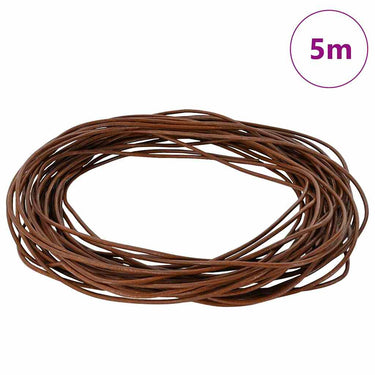 Vidaxl leren koord licht bruin ø2 mm x 5 m leer