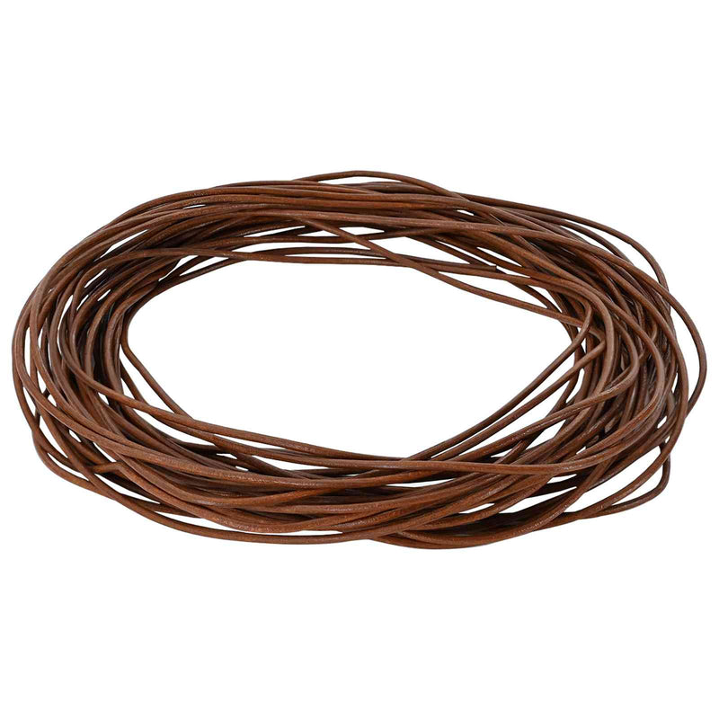 Load image into Gallery viewer, Vidaxl leren koord 1 licht bruin ø2 mm x 50 m leer
