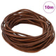 Vidaxl leren koord licht bruin ø2,5 mm x 10 m leer