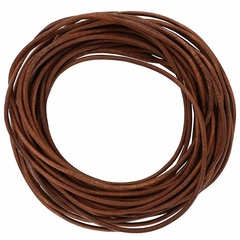 Load image into Gallery viewer, Vidaxl leren koord licht bruin ø2,5 mm x 50 m leer
