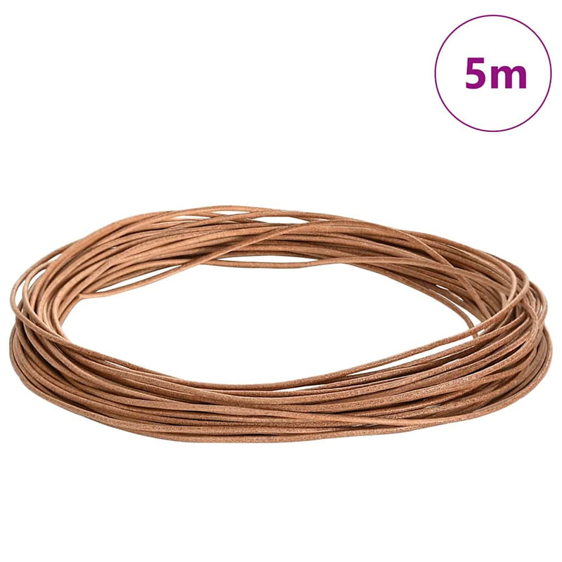 Load image into Gallery viewer, Vidaxl leren koord bruin ø1,5 mm x 5 m leer
