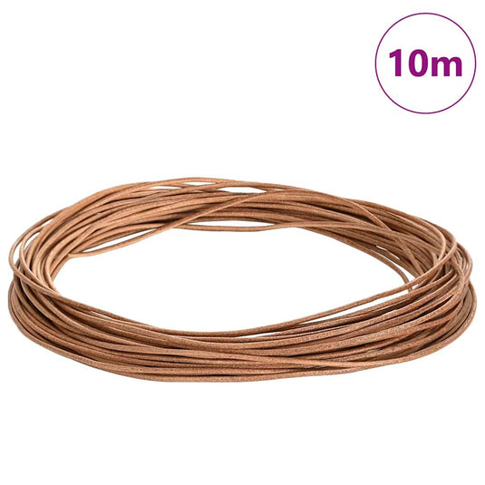Vidaxl leren koord bruin ø2 mm x 10 m leer